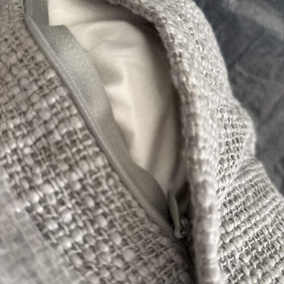 NWT Pendleton Plains star boucle Gray navy Throw Pillow Cotton Aztec 20" x 20 - Picture 5 of 9